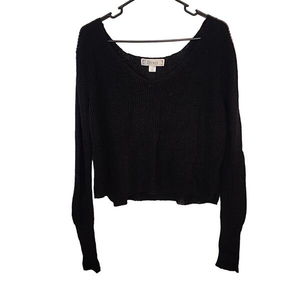 Decree Black Soft Knit Sweater, Size Large - Picture 1 of 6